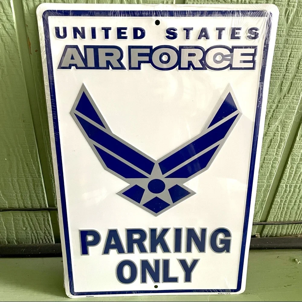 NEW U.S. Air Force Parking Only Metal Sign